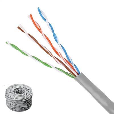 Cable de réseau de catégorie 5e de 300 V Conducteur cuivre / CCA avec 1000 Mbps