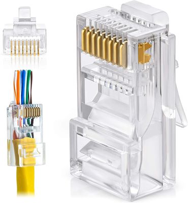 Connecteur d'UTP Cat5e Cat6 Toolless RJ45 de mâle pour LAN Cable