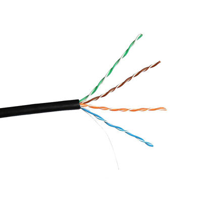 Veste extérieure Cat5e imperméable LAN Cable Pure Copper de LDPE de CCA