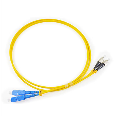Corde de correction optique de fibre de duplex de connecteur de Sc UPC-ST UPC-SM-DUPLEX
