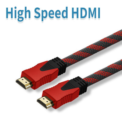 1080P mâle de l'en cuivre 19pin au câble à grande vitesse masculin de HDMI avec l'Ethernet