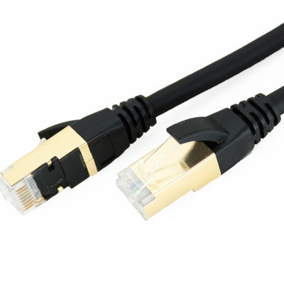Corde de correction faite sur commande de la prise Cat7 de ftp SFTP Rj45 de la CE ROHS, câble Ethernet 1000ft du chat 7