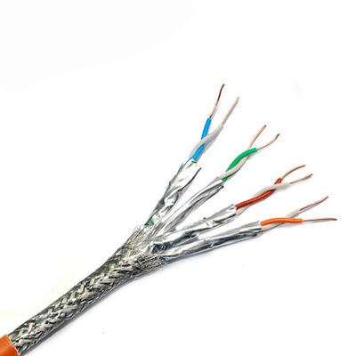 ftp de LAN Cable Double Shielded d'Ethernet de 40G 2000Mhz CAT8 CAT7E