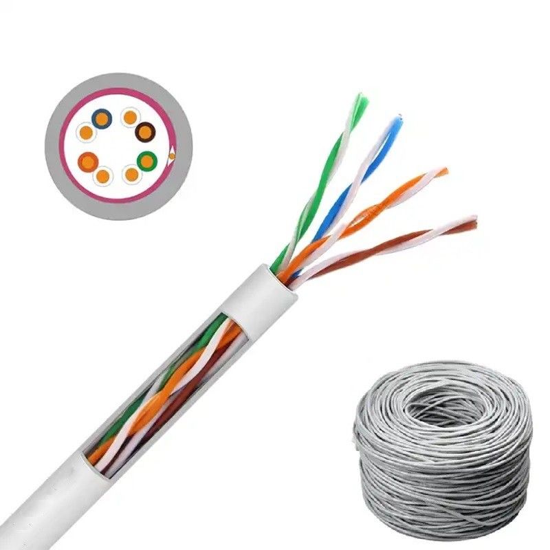 Cable RJ45 LAN Catégorie 5e 24 AWG Épaisseur du conducteur Veste en PVC pour une connectivité transparente