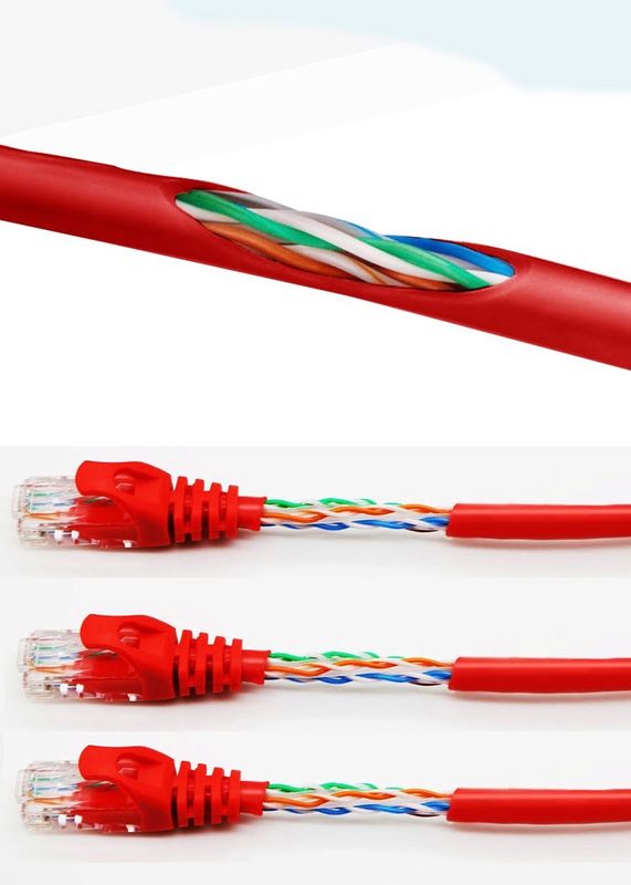 LSZH Jacket CAT5E Cordon de patch pour la connexion réseau à domicile et au bureau