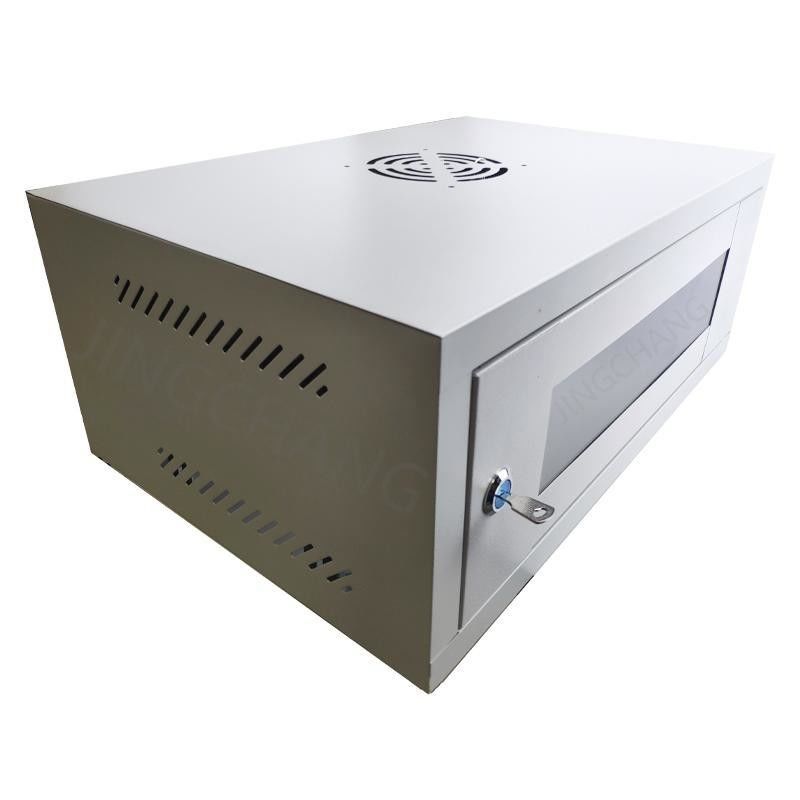 2U Serveur Rack Enclosure, Wall Mount Cabinet réseau avec porte en verre et serrures