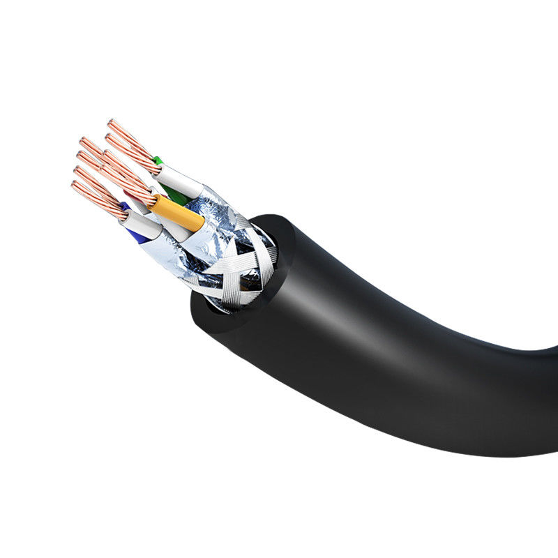 1M stable noir 2M 3M 5M 10m 24AWG 4 appareille la corde de correction Cat7