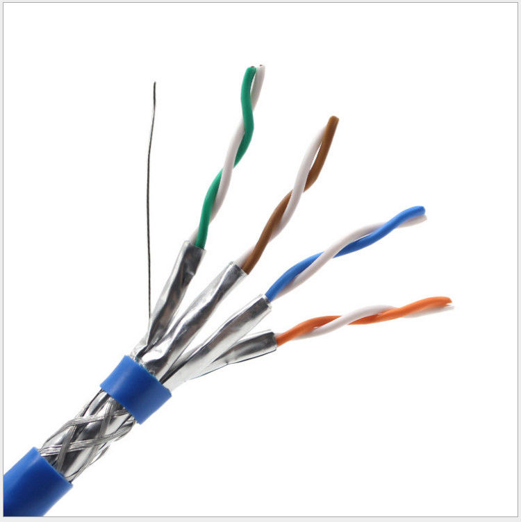 23awg protégé par 305m 0.58mm CAT7 de cuivre nu LAN Cable, câble de réseau du chat 7