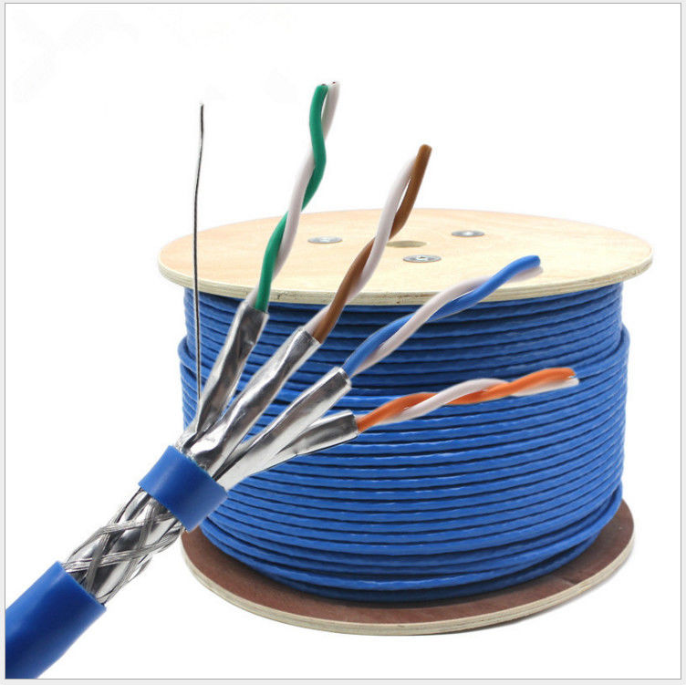 23awg protégé par 305m 0.58mm CAT7 de cuivre nu LAN Cable, câble de réseau du chat 7
