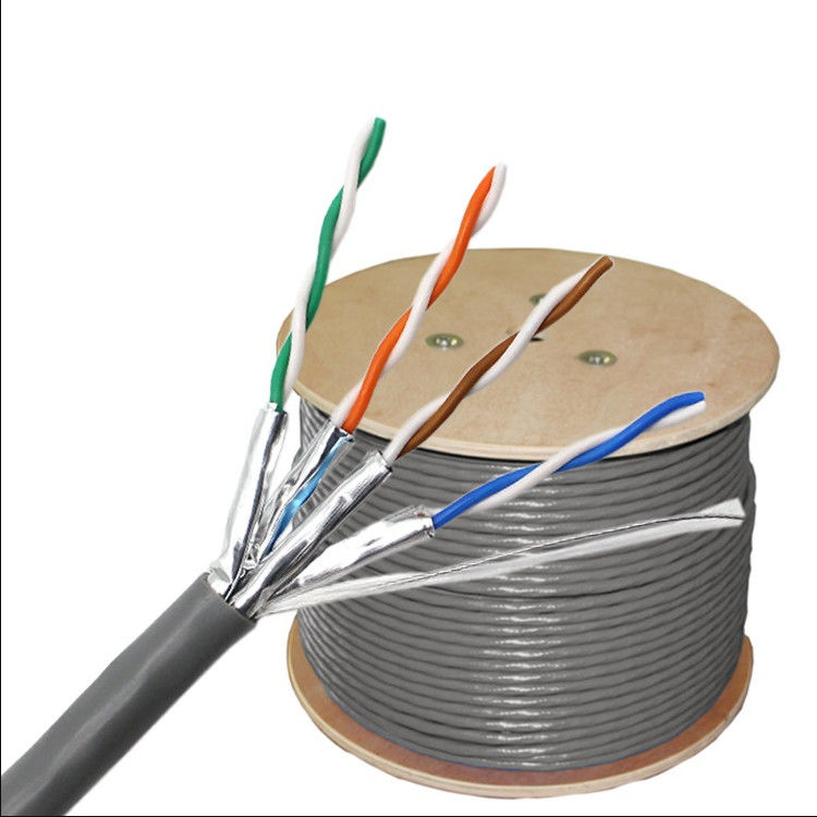 Câble 305m, veste de 23AWG 0.56mm Cat6a de PVC LSZH de câble de réseau de 1000ft Cat6a