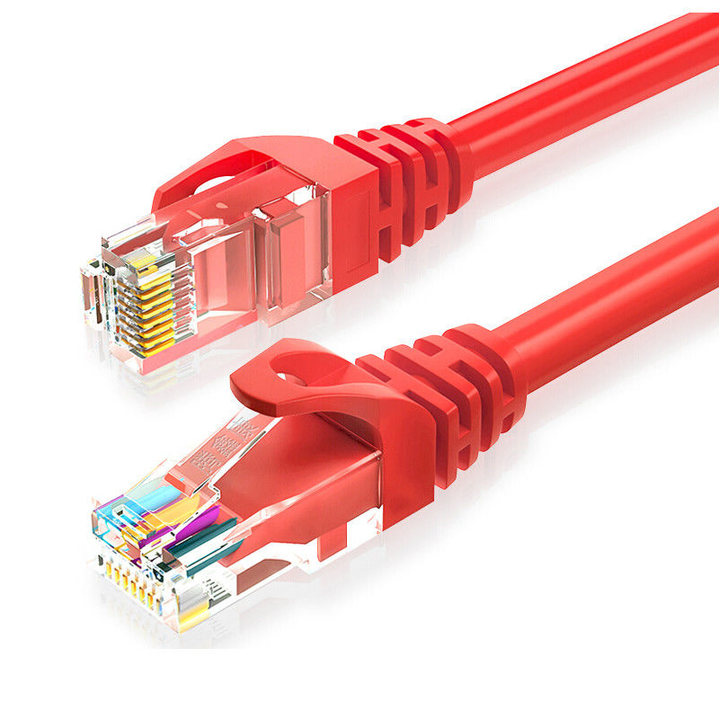 L'or a plaqué le connecteur UTP puisque corde de correction de CCA Cat5e pour le jeu