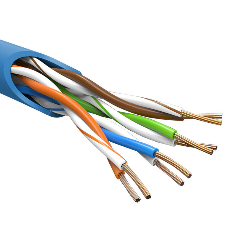 Corde de correction des conducteurs Cat5e de PVC 8 de bouclier d'UTP, câble externe 50m de Cat5e