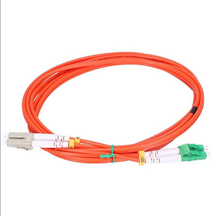 Corde de correction optique blindée orange de fibre d'OM3 OM5, corde de correction de Sc UPC