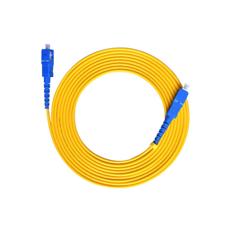 Corde de correction optique recto de fibre du SM millimètre FC-SC de duplex dans de transmission de données