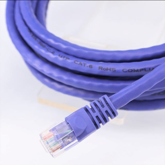Le cuivre pourpre du câble Ethernet Cat6 de la couleur 50m a fait RJ45 8P8C
