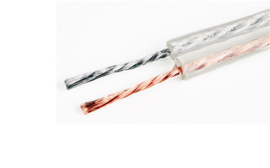 Câble visuel audio composé d'A.W.G. du noyau de cuivre doux transparent 14 d'OFC 2
