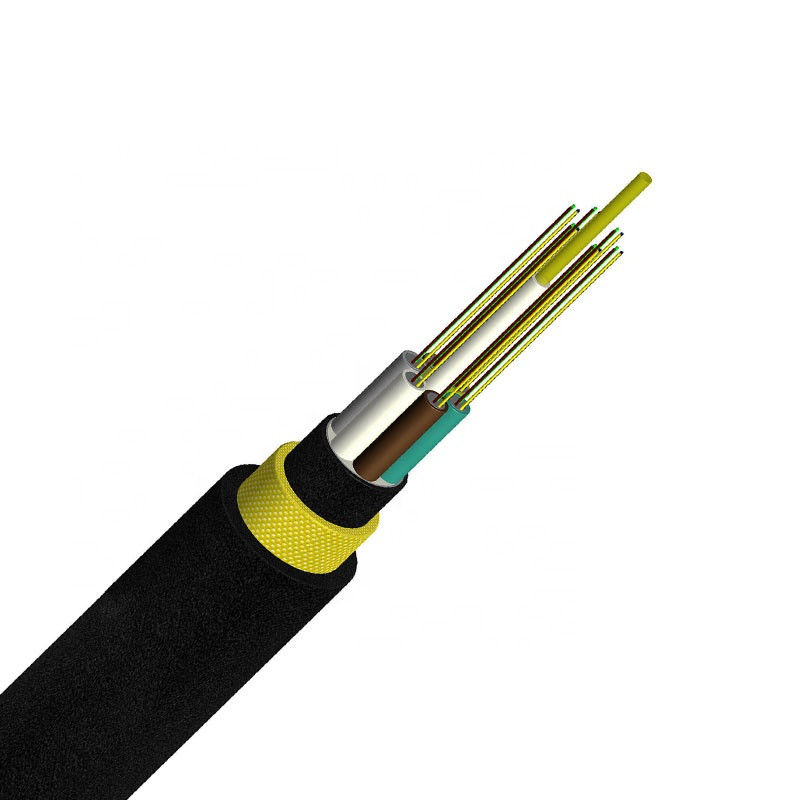 4 12 24 48 96 144 câbles optiques lâches extérieur de fibre de tube du noyau ADSS
