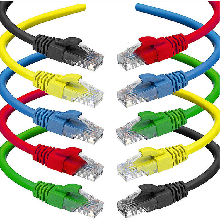 Corde de correction d'intérieur de ftp Cat5e d'UTP de veste de PVC du connecteur RJ45, câble Ethernet de 10m Cat5e