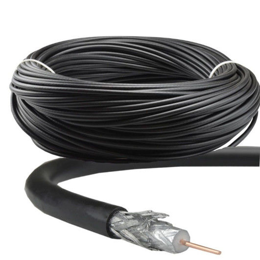 RG6 RG7 RG213 RG11 rf RG58 TV coaxiale câblent la couleur noire