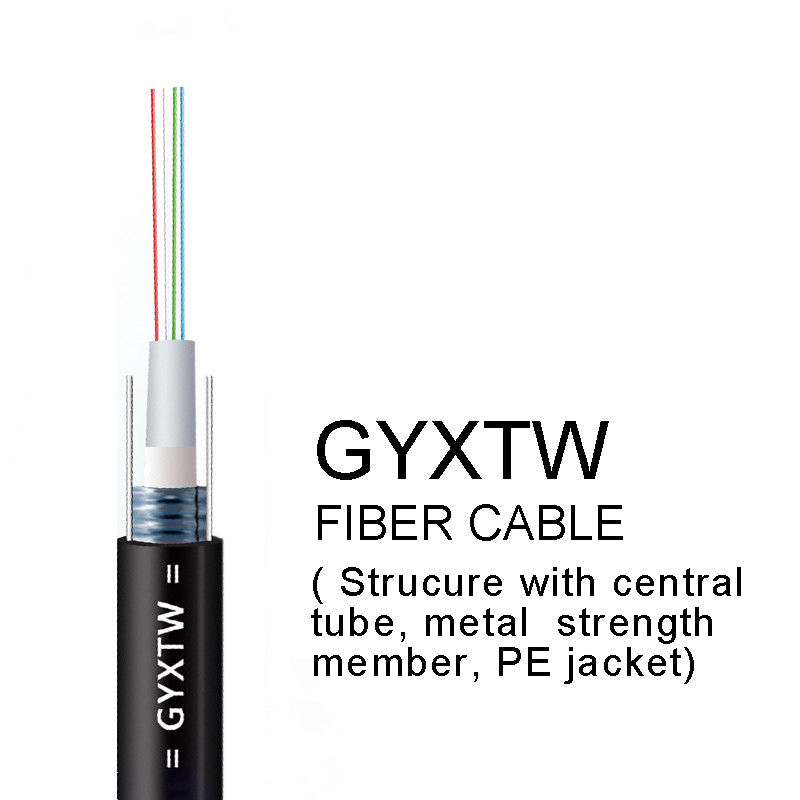 GYXTW 2 4 câble optique de fibre de 6 noyaux avec la structure centrale de tube