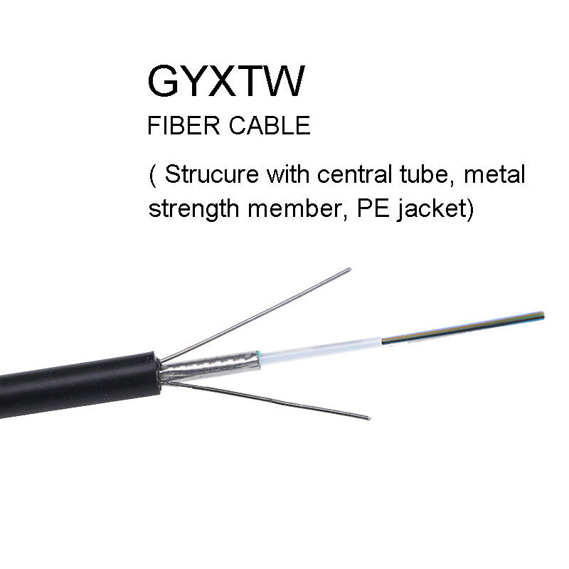 GYXTW 2 4 câble optique de fibre de 6 noyaux avec la structure centrale de tube