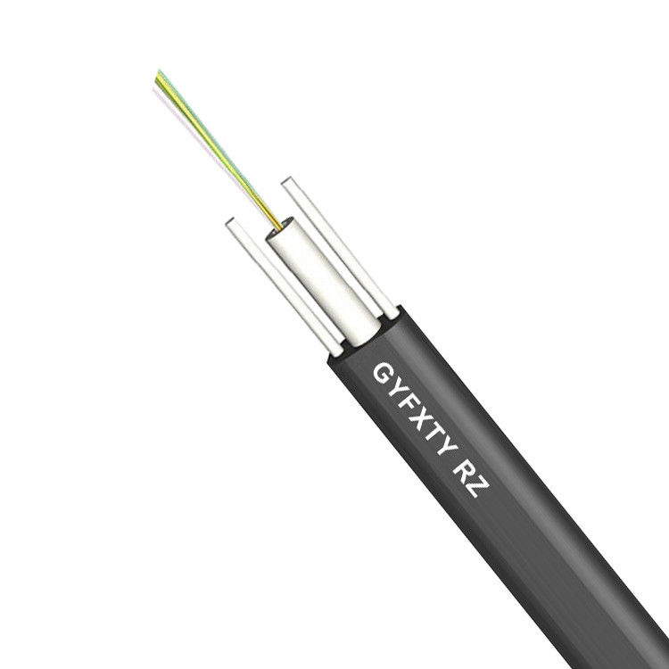 noyau extérieur plat du noyau 12 du câble optique ETL ROHS 8 de fibre de 1000N GYFXTY