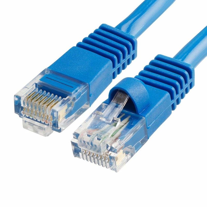 Le câble et les connecteurs du chat 5 d'UTP de réseau câblé de Cat5 5e 6 raccordent le câble dans la mise en réseau