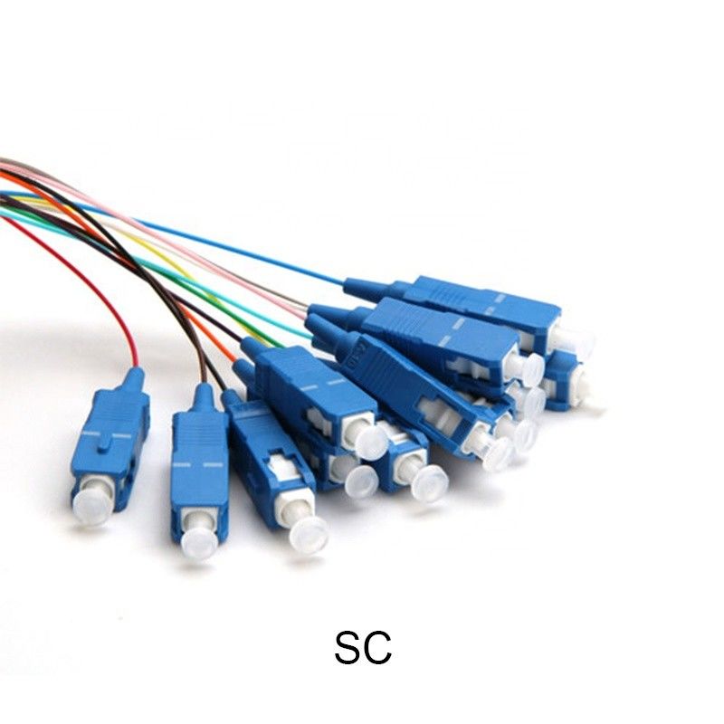 Corde de correction optique de fibre de noyau de Sc 12 de tresse de corde de câble de correction du SM G652D G657A de Sc UPC FC LC