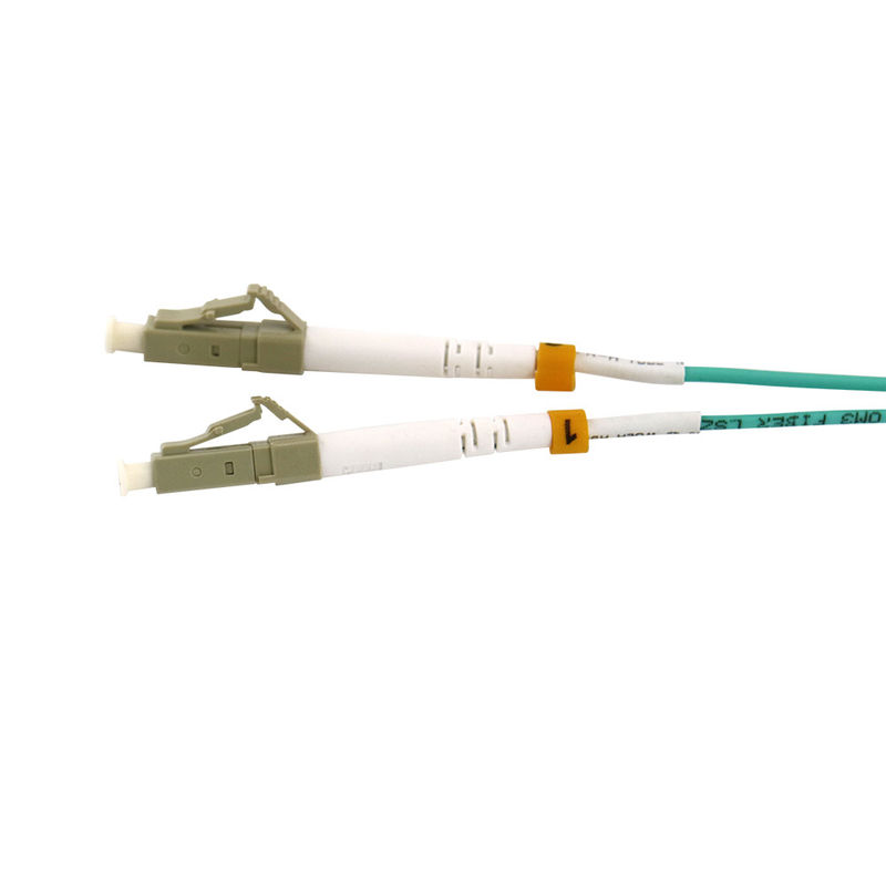 Corde de correction optique de fibre de duplex de FTTH OM3 LC-LC-UPC 3mm 1m LSZH
