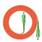 Corde de correction optique blindée orange de fibre d'OM3 OM5, corde de correction de Sc UPC