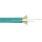 Câble optique d'intérieur flexible de fibre de duplex d'OM3-300 2x2.8mm, corde de correction optique de fibre