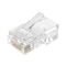 Mâle UTP Toolless non protégé Crystal Head Modular Plug de connecteur de l'Ethernet Cat5 Cat6 8P8C RJ45