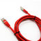 Réseau Ethernet rouge Lan Cable de ftp Cat6e d'UTP 0.5m 1m 2m
