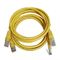 Câble Ethernet Cat5e de corde de correction de jaune de câble d'UTP Cat5 pour l'ordinateur et le routeur